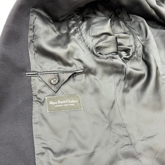 Kilgore French & Stanbury Barneys New York Loro Piana Cashmere Blazer Navy Blue - Picture 6 of 12
